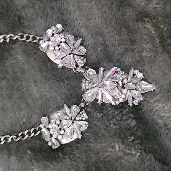 J. Crew Vintage Gold Plated Rhinestone Necklace - Picture 1 of 6